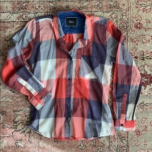 RAILS plaid cotton button down